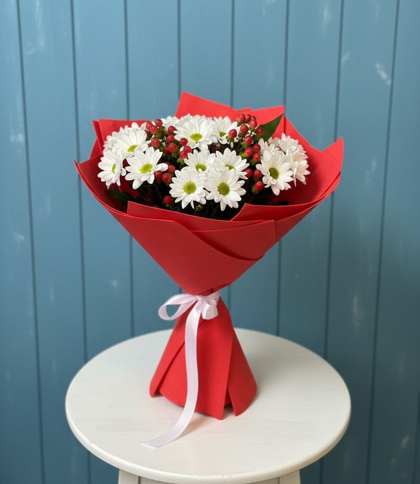 Букет цветов из: Хризантемы в Беляниново