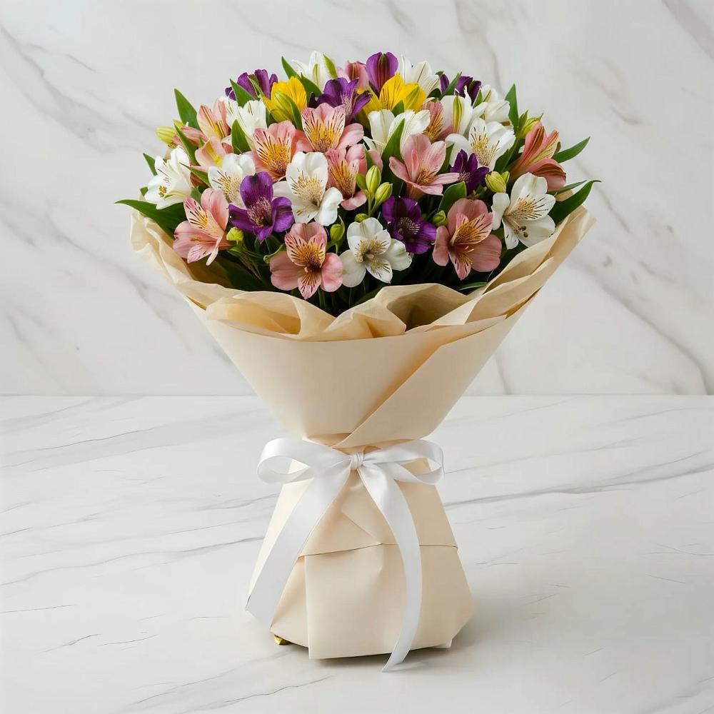 Букет цветов из: Альстромерии в Беляниново