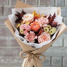 Букет цветов из:  Гвоздики, Хризантемы и Розы в Беляниново