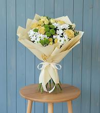 Букет цветов из:  Хризантемы и Розы в Беляниново