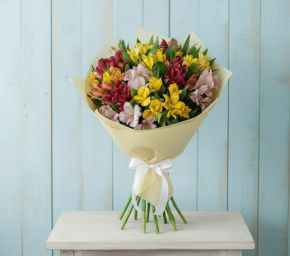 Букет цветов из: Альстромерии в Беляниново