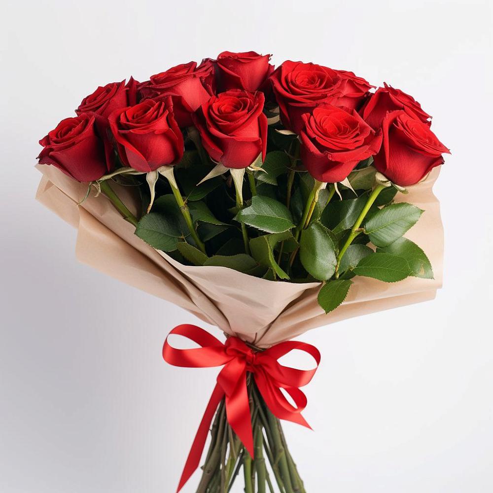 Букет 11 Красных роз Эдлесс Лав в Беляниново