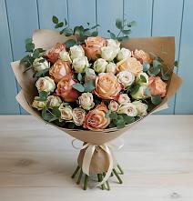 Букет цветов из:  Альстромерии и Розы #REPLACE_PRED# Беляниново
