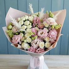 Букет цветов из:  Альстромерии и Розы в Беляниново